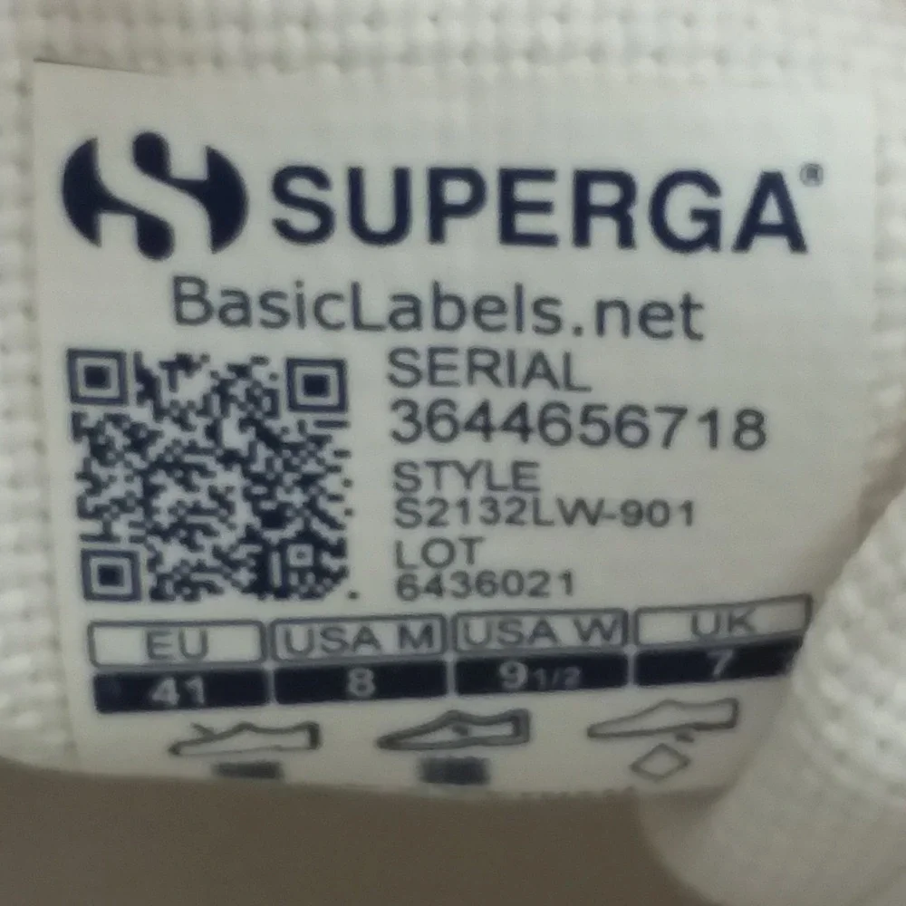 Superga white canvas